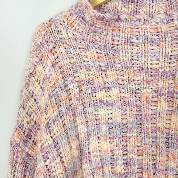 Free People Confetti Pullover Sweater Size XS Chunky Cropped Women's - Picture 3 of 5